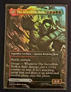 Magic MTG Marvel Super Heroes Bruce Banner Incredible Hulk Borderless Foil M0331 - Image 2