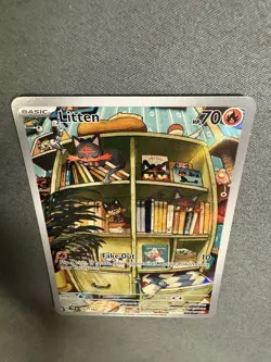 Litten 167/162 ILLUSTRATION RARE Temporal Forces HOLO NM Pokemon Card - Image 5