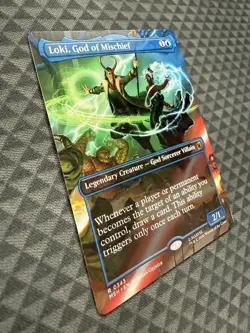 MTG Loki, God of Mischief #0345 Borderless Rare Marvel Super Heroes (MSH) - Image 3