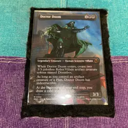 Doctor Doom MtG Magic the Gathering Marvel Super Heroes Borderless #0336 NM/MNT - Image 1
