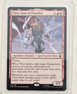 Thor, God of Thunder #156 (NM) Super Heroes MTG Non-Foil Magic The Gathering - Image 1