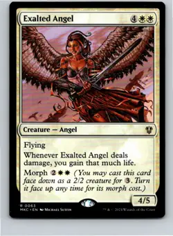 Magic the Gathering Exalted Angel Commander: Murders at Karlov Manor MTG - Image 1