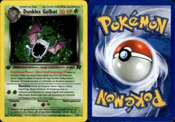 Pokemon Dunkles Golbat 1st Edition Holo Team Rocket EXC-NM Karte Card Sammlung - Image 1