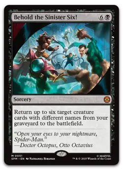 Behold the Sinister Six! #51 (NM) Spider-Man SPM Magic MTG - Image 1