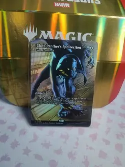 Black Panther’s Redirection Borderless Foil Marvel Super Heroes Mtg Nm 0058 - Image 1