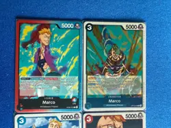 Marco One Piece TCG 4-card lot OP08 Leader+OP10 Rare+OP01/OP09 Common - PWE - Image 3