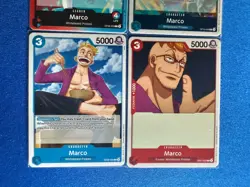 Marco One Piece TCG 4-card lot OP08 Leader+OP10 Rare+OP01/OP09 Common - PWE - Image 4