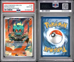 2025 POKEMON MEG EN-MEGA EVOLUTION ILLUSTRATION RARE #146 MARSHADOW PSA 10 - Image 3