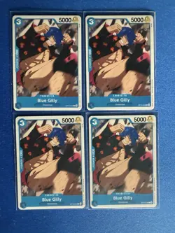 Blue Gilly One Piece TCG Royal Blood OP10-054 Common card QTY 4 ships PWE - Image 1