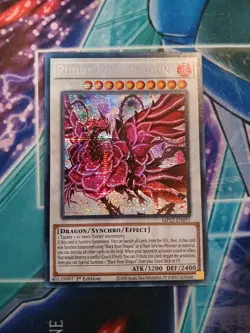 Yugioh Ruddy Rose Dragon MP22-EN077 1ST ED NM SECRET HAS A PRINT LINE - Image 1