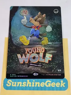 Young Wolf (Rainbow Foil) Secret Lair Drop Foil - Image 1