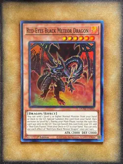 Yugioh Red-Eyes Black Meteor Dragon DUNE-EN095 Super Rare 1st Ed NM - Image 1