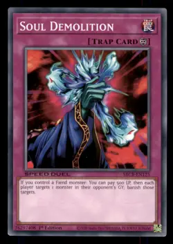 Yugioh Soul Demolition #SBCB-EN125 Speed Duel: Battle City Box LP - Image 1