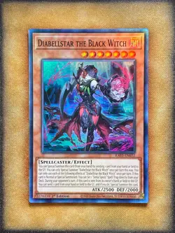 Yugioh Diabellstar the Black Witch RA03-EN032 Super Rare 1st Ed NM - Image 1