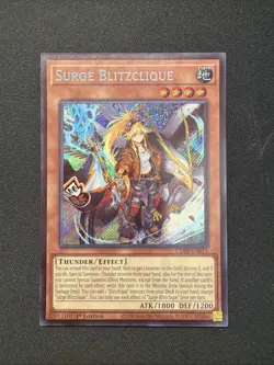 Surge Blitzclique CORI-EN011 Yugioh Chaos Origins Near Mint Secret Rare - Image 1