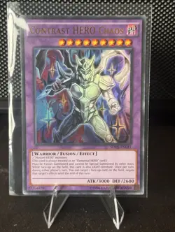 Konami Yu-Gi-Oh! Contrast HERO Chaos SDHS-EN041 Fusion/Effect 3000 ATK 2600 DEF - Image 1