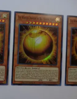 Playset: 3x The Winged Dragon of Ra Sphere Mode CIBR-ENSE2 (Super, Limited, LP) - Image 4