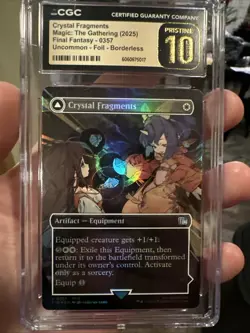Crystal Fragments Alexander Ext Art FOIL Final Fantasy FIN 357 Pristine 10 Pop 1 - Image 1
