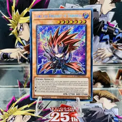 Yugioh Gorz the Emissary of Darkness (Chibi Art) BLMM-EN005 Secret Rare 1st NM - Image 1