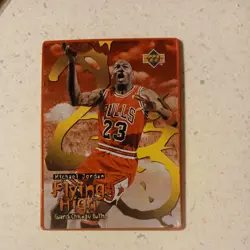1998 Upper Deck Avon Gift Collection Michael Jordan Flying High #5 Chicago Bulls - Image 1