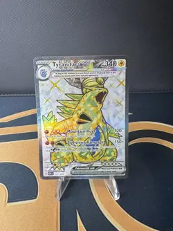 Pokemon TCG Tyranitar EX Full Art Ultra Rare Card 211/197 Obsidian Flames NM - Image 1