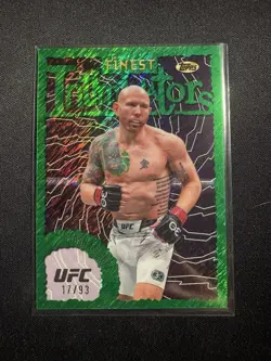 2024 Topps Finest UFC - Intimidators Josh Emmett #INT-9 Green Shimmer Refractor - Image 1