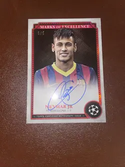 Neymar Jr Marks Of Excellence 5/5 Topps Museum Collection 2024/25 Fc Barcelona - Image 2