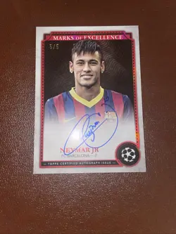 Neymar Jr Marks Of Excellence 5/5 Topps Museum Collection 2024/25 Fc Barcelona - Image 3