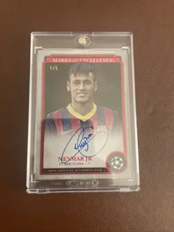 Neymar Jr Marks Of Excellence 5/5 Topps Museum Collection 2024/25 Fc Barcelona - Image 4