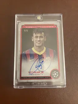 Neymar Jr Marks Of Excellence 5/5 Topps Museum Collection 2024/25 Fc Barcelona - Image 5
