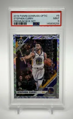 2019-20 Donruss Optic Stephen Curry /249 Premium Box Set Scope Prizm PSA 9 Mint - Image 1