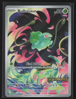 Bulbasaur 133/132 Illustration Rare Mega Evolution Pokemon Holo Near Mint - Image 1