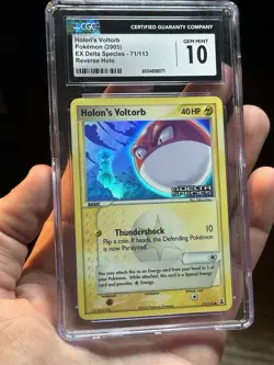 (POP-6) CGC 10 GEM MINT Holon's Voltorb 71/113 Reverse Holo EX Delta Species - Image 3