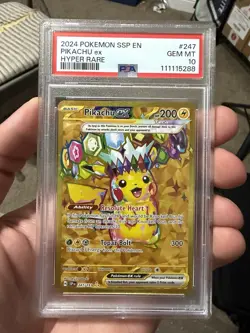 Pokemon - Pikachu EX 247/191 - Surging Sparks Hyper Rare 247 - PSA 10 - Gem Mint - Image 1
