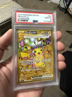 Pokemon - Pikachu EX 247/191 - Surging Sparks Hyper Rare 247 - PSA 10 - Gem Mint - Image 2