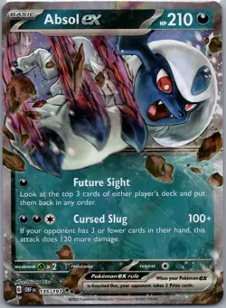 Pokemon Absol ex 135/197 OBF EN Double Rare NM 2023 - Image 1