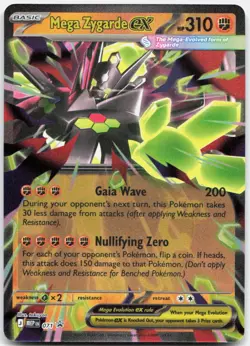 Mega Zygarde ex 071 Holo Promo ME: Mega Evolution Promo Pokemon Holo Near Mint - Image 1