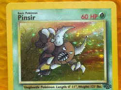 Pinsir 9/65 Jungle Basic Holo Rare Pokemon TCG Card LP - Image 2