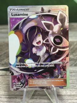 2018 Ultra Prism Lusamine Holo Ultra Rare FA #153/156 Nice - Image 1