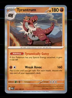Tyrantrum 045/088 Holo Rare Perfect Order Pokemon Near Mint - Image 1