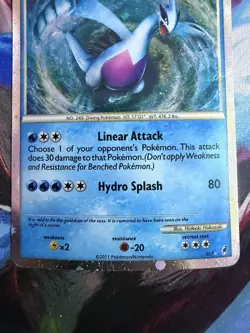 Pokemon Lugia Call Of Legends SL7 Silver Border Grail - Image 3