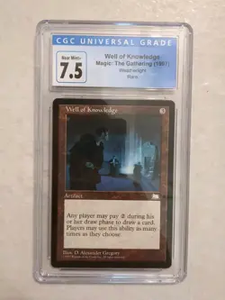 Well Of Knowledge Weatherlight MTG Magic Reserved List CGC 7.5 - Image 1