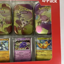 Pokemon 4 Mini Tins + 4 Cosmos Holo Promo Cards Bundle - 151 Sams Club Exclusive - Image 2