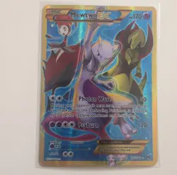 Pokemon Mewtwo EX Secret Rare Full Art Holo 163/162 Breakthrough Card - Image 1