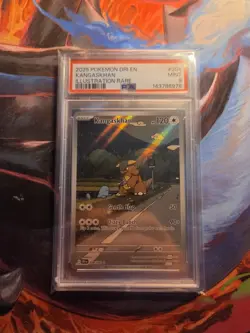 2025 POKEMON DRI EN-DESTINED RIVALS ILLUSTRATION RARE #204 KANGASKHAN PSA 9 WOW - Image 1