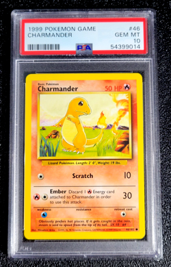 1999 PSA 10 GEM MINT Charmander Unlimited Base Set #46 Pokemon Game G1925 - Image 1