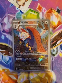 Pokemon Braviary 214/191 Sv08: Surging Sparks Illustration Rare Holo - Image 1