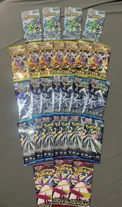 Pokemon Japanese Assorted Booster Pack Lot - 28 Packs (5 Cards Each) - Image 5