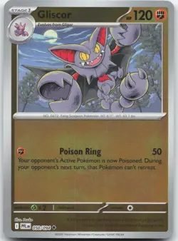 Gliscor 050/094 Uncommon Phantasmal Flames Pokemon Reverse Holo Near Mint - Image 1