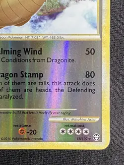 Pokemon TCG Dragonite 18/102 Triumphant Reverse Holo Rare Unlimited 140 HP - Image 3